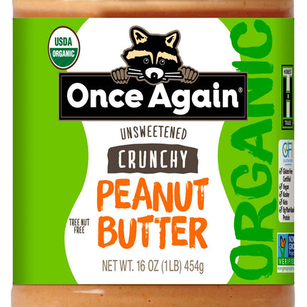 Peanut Butter, Crunchy, Organic