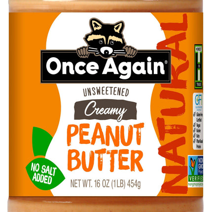 Peanut Butter, Creamy, No Salt