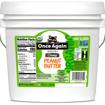 Peanut Butter, Creamy, Organic