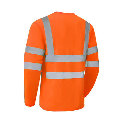 Ideal Club High Visibility ANSI/ISEA 107-2020, Type R, Class 3 Orange Long Sleeve Safety Shirt