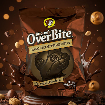Buc-ee's Dark Chocolate Peanut Butter OverBite