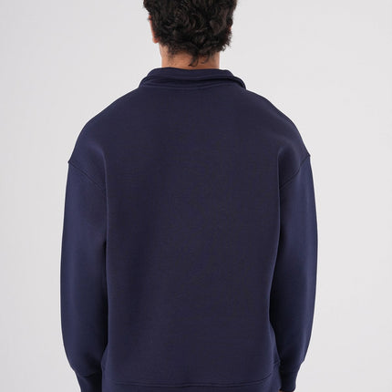 Unisex Oversize Half-Zip Sweatshirt & Baggy Sweatpants Set