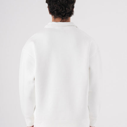 Unisex Oversize Half-Zip Sweatshirt & Baggy Sweatpants Set