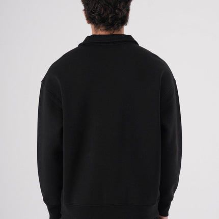 Unisex Oversize Half-Zip Sweatshirt & Baggy Sweatpants Set