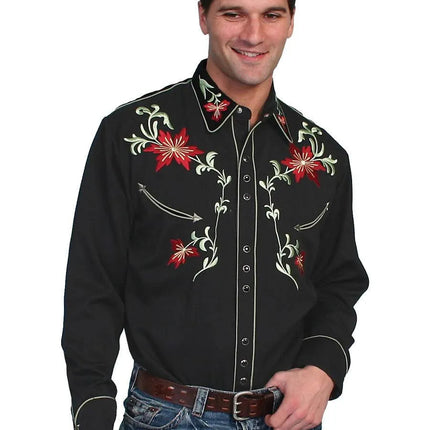 Scully Floral Vines - Men's Western Shirt