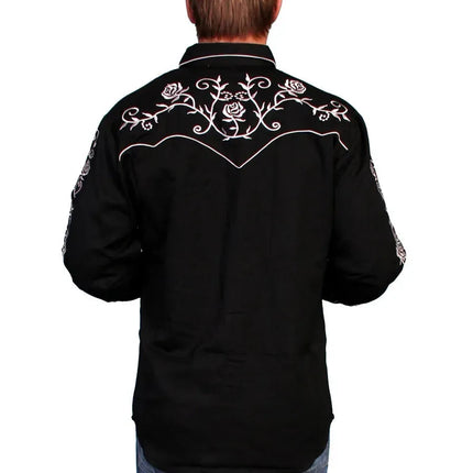Scully Rose Colored Glasses - Mens Western Shirt
