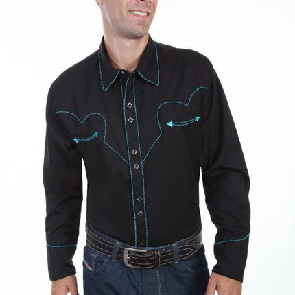 Scully Candy Cane - Men's Western Shirt