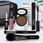 Hot Crossed Bronze - a neutral bronze with sheen / Model Mauve - A glistening mauve pink