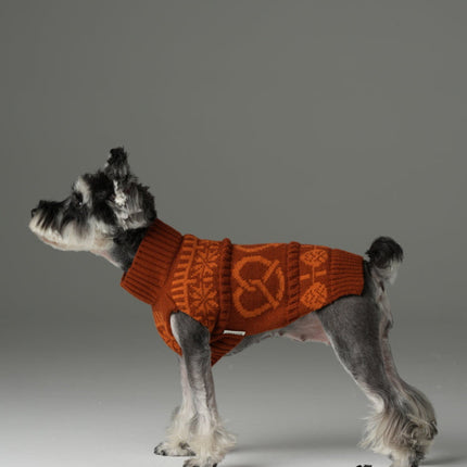 Pretzel Pet Sweater - Tofee Orange