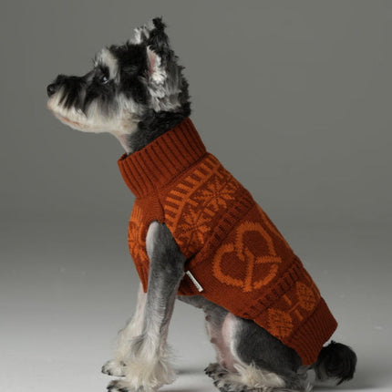 Pretzel Pet Sweater - Tofee Orange