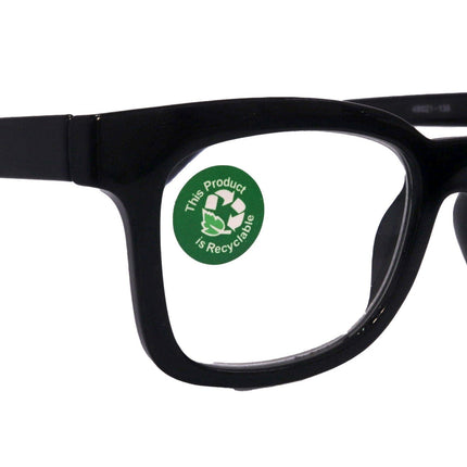 Premium Reading Glasses High End Reading Glass +1.25 to +3 magnifying glasses, Square. optical Frames