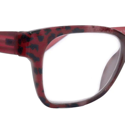 Premium Reading Glasses High End Reading Glass +1.25 to +4 magnifying glasses, Square. optical Frames