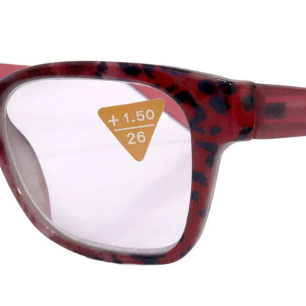 Premium Reading Glasses High End Reading Glass +1.25 to +4 magnifying glasses, Square. optical Frames