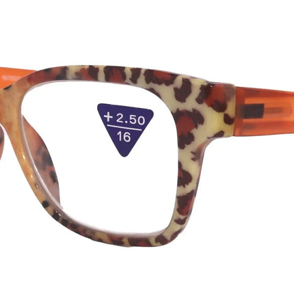 Premium Reading Glasses High End Reading Glass +1.25 to +4 magnifying glasses, Square. optical Frames