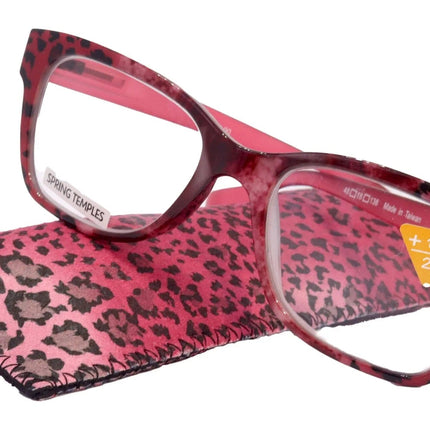Premium Reading Glasses High End Reading Glass +1.25 to +4 magnifying glasses, Square. optical Frames