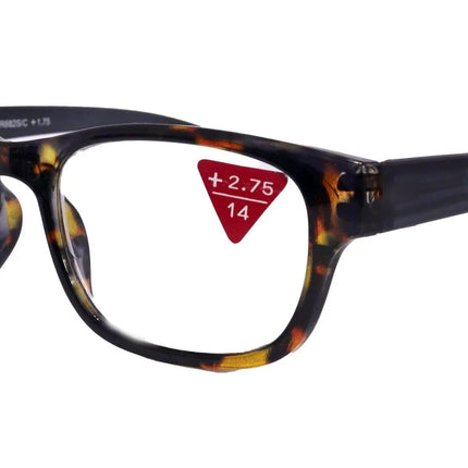 Premium Reading Glasses High End Reading Glass +1.25 to +6.00 magnifying glasses, Square. optical Frames