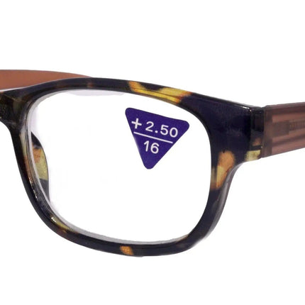 Premium Reading Glasses High End Reading Glass +1.25 to +6.00 magnifying glasses, Square. optical Frames