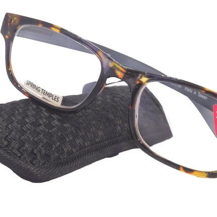 Premium Reading Glasses High End Reading Glass +1.25 to +6.00 magnifying glasses, Square. optical Frames
