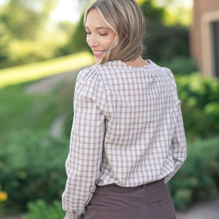 Blake Cinched Sleeve Blouse