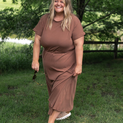 Casey Cap Sleeve Midi Dress