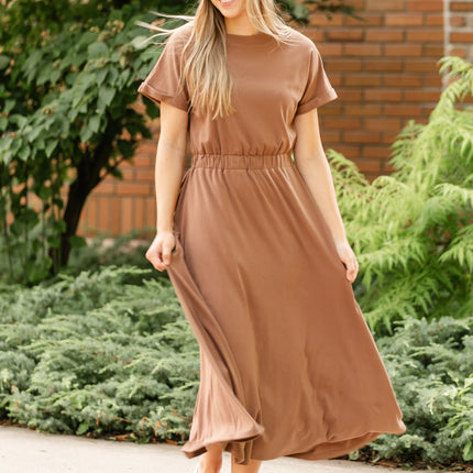 Casey Cap Sleeve Midi Dress