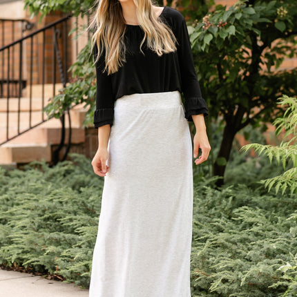 Clarise Premium Knit Maxi Skirt