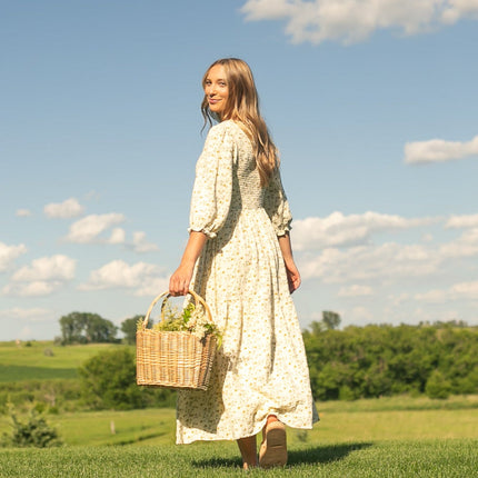 Flora Smocked Midi Dress