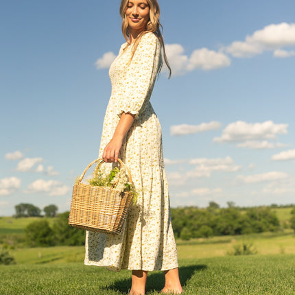 Flora Smocked Midi Dress