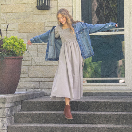 Kayleen Gingham Maxi Dress