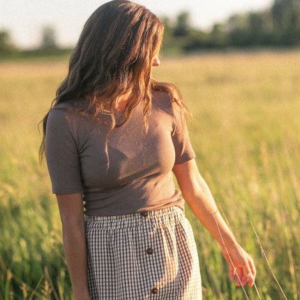 McKenna Gingham Maxi Skirt