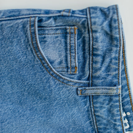 Remi Denim Classic Wash Midi Skirt