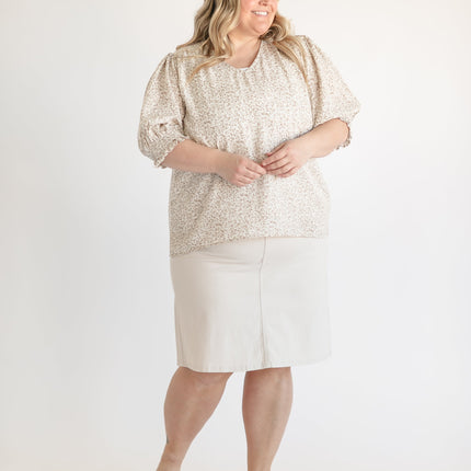 Remi Cloud Denim Midi Skirt