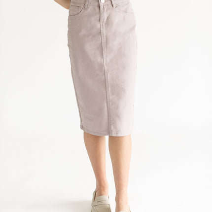 Remi Lilac Denim Midi Skirt - FINAL SALE