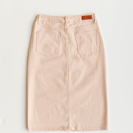 Remi Rose Denim Midi Skirt - FINAL SALE