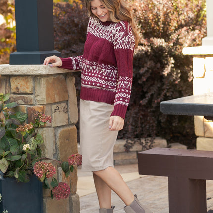Remi Simply Taupe Denim Midi Skirt