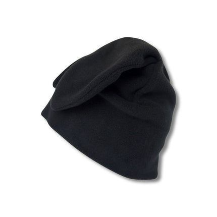 Black Fleece Bunny Beanie – Kawaii Winter Hat with Bunny Ears for Alt Fashion, Streetwear & Cozy Style