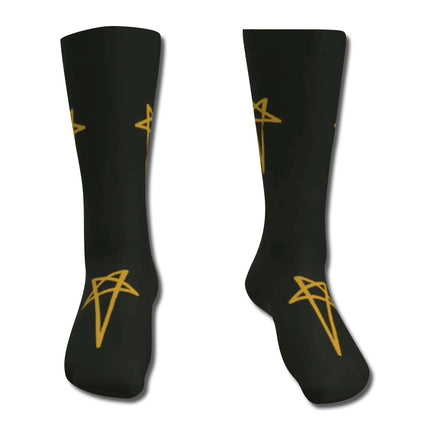Rick Boot Sock Stars – 100% Terry Cotton Crew & Thigh High Socks for High-Tops & Boots
