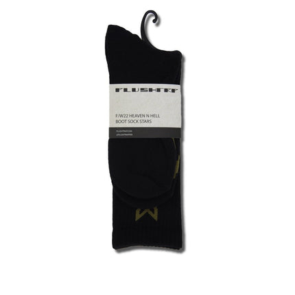Rick Boot Sock Stars – 100% Terry Cotton Crew & Thigh High Socks for High-Tops & Boots