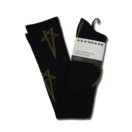 Rick Boot Sock Stars – 100% Terry Cotton Crew & Thigh High Socks for High-Tops & Boots