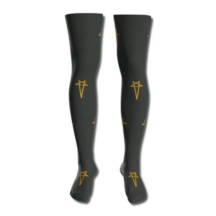 Rick Boot Sock Stars – 100% Terry Cotton Crew & Thigh High Socks for High-Tops & Boots