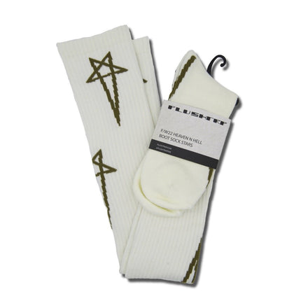 Rick Boot Sock Stars – 100% Terry Cotton Crew & Thigh High Socks for High-Tops & Boots