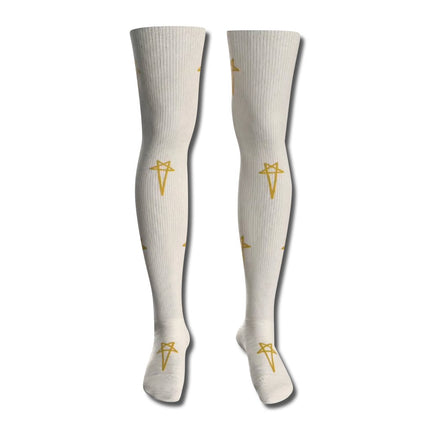 Rick Boot Sock Stars – 100% Terry Cotton Crew & Thigh High Socks for High-Tops & Boots