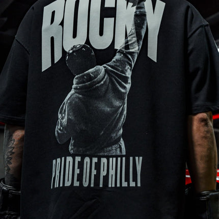 Champion's Spirit Men's Graphic Tee – Oversized Boxing-Inspired Streetwear