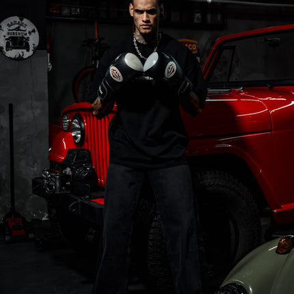 Champion's Spirit Men's Graphic Tee – Oversized Boxing-Inspired Streetwear