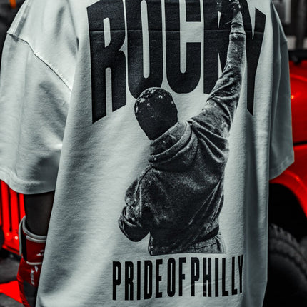 Champion's Spirit Men's Graphic Tee – Oversized Boxing-Inspired Streetwear