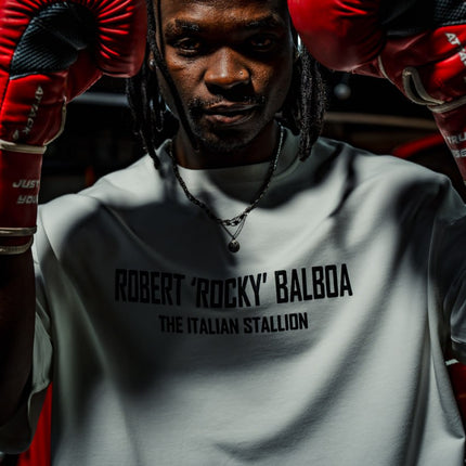 Champion's Spirit Men's Graphic Tee – Oversized Boxing-Inspired Streetwear