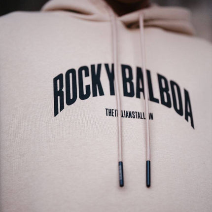 Oversize 'Rocky Balboa vs. Apollo Creed' Graphic Hoodie - Boxing Match Sweatshirt