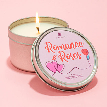 Romance & Roses 5.5oz Tin Jewelry Candle