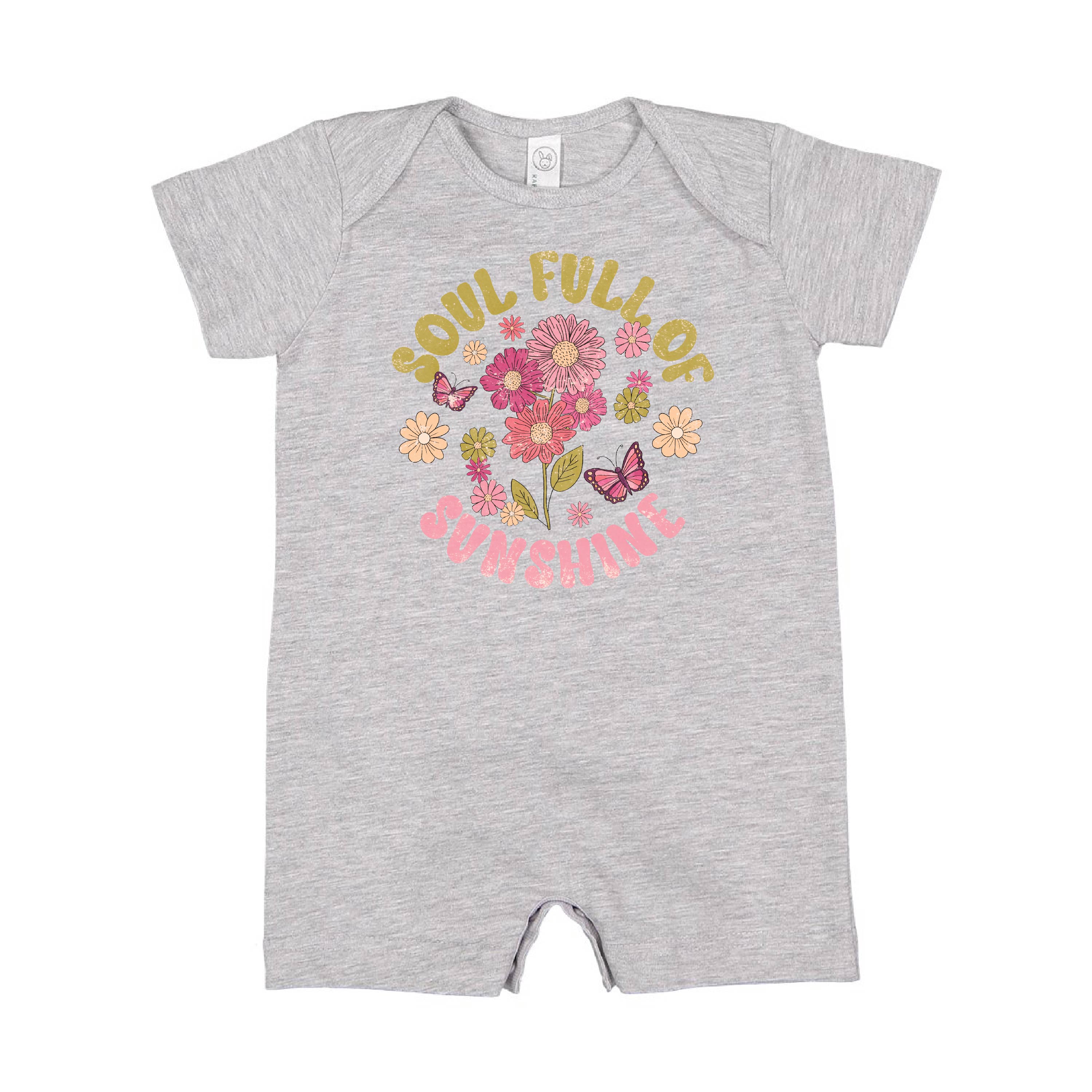 Soul Full of Sunshine - Short Sleeve / Shorts - One Piece Baby Romper
