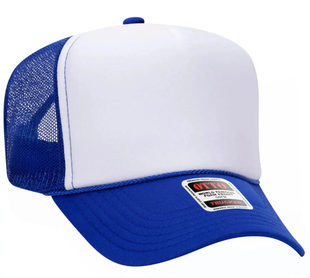 I Keep Us In Trouble Adult Otto Foam Trucker Hat